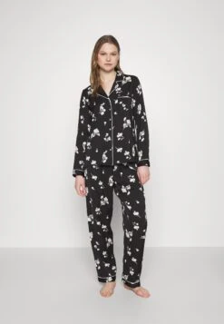 Anna Field Set - Pyjama - Black/Offwhite