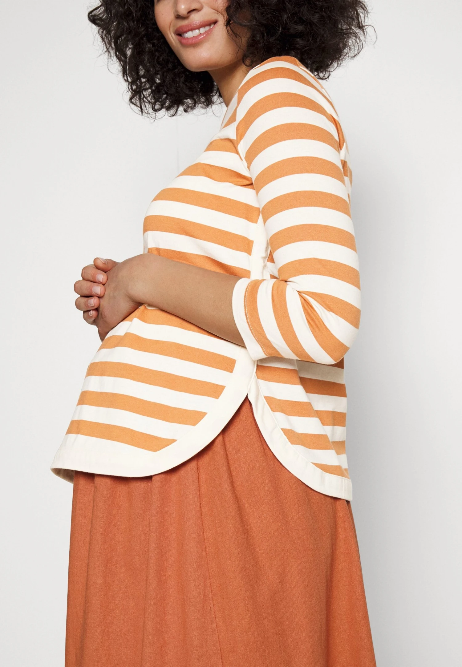 Longsleeve - White/Apricot 7 Longsleeve - White/Apricot - Afbeelding 7