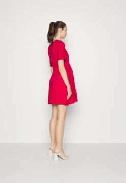 Short Sleeves Flared Mini Dress- Jerseyjurk - Red 7 Short Sleeves Flared Mini Dress- Jerseyjurk - Red -Anna Field 26870fe460da45eeb099e7f140158054