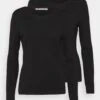 Anna Field 2 Pack - Longsleeve - Black/Black