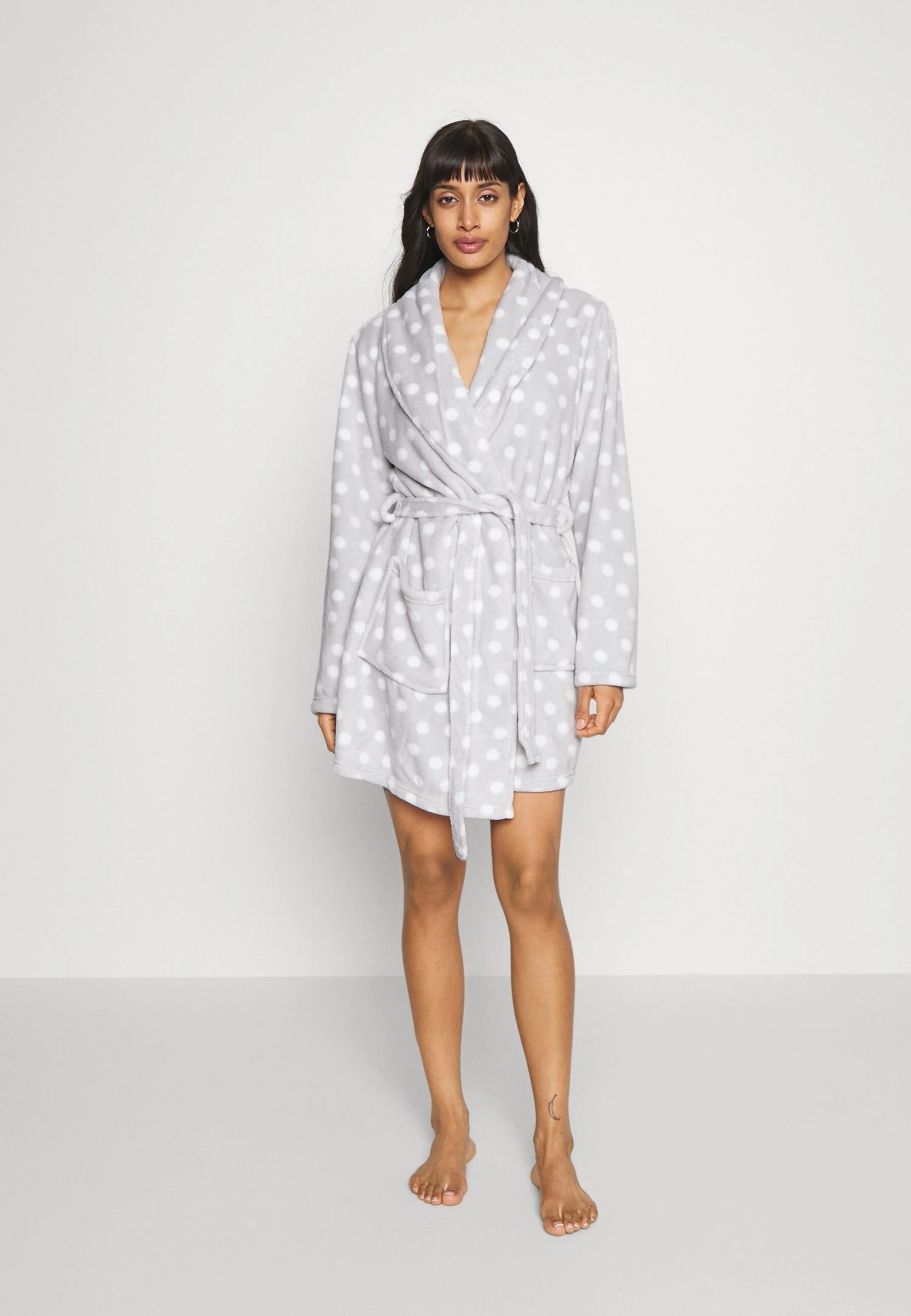 Anna Field Badjas - Grey/White 1 Anna Field Badjas - Grey/White