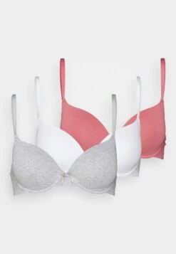 Anna Field Sunlight 3Pack Tshirt Bra - T-Shirt Bh - Pink/Grey/White -Anna Field 2dc08d5a17e5486e994df821bba6549b