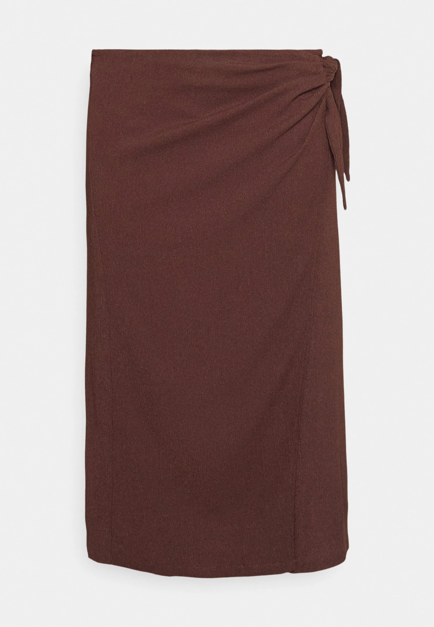 Curvy Textured Sarong Midi Skirt - Wikkelrok - Brown 5 Curvy Textured Sarong Midi Skirt - Wikkelrok - Brown - Afbeelding 5