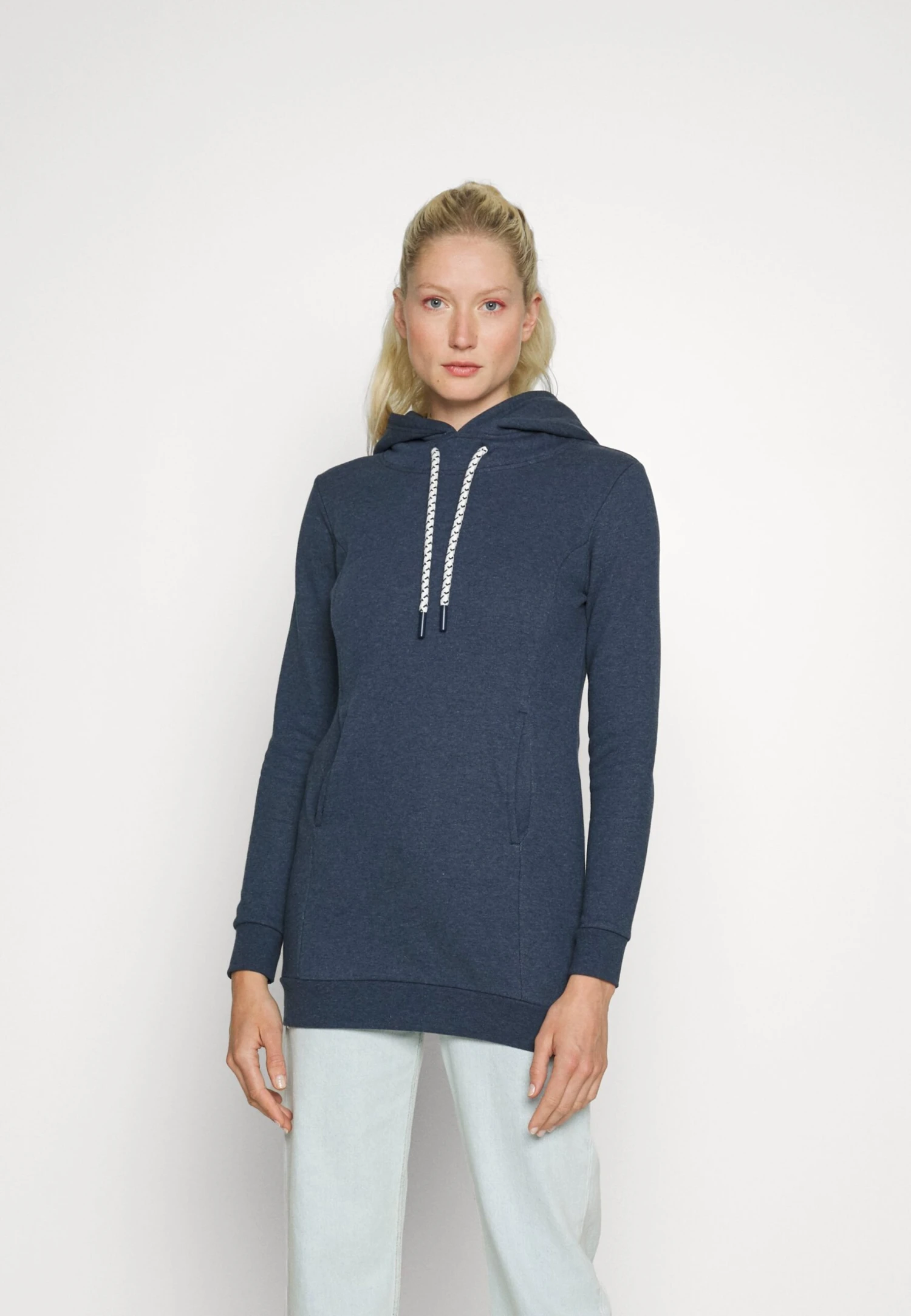 Hoodie - Mottled Dark Blue 1 Hoodie - Mottled Dark Blue