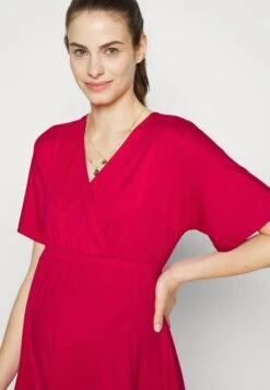 Short Sleeves Flared Mini Dress- Jerseyjurk - Red 9 Short Sleeves Flared Mini Dress- Jerseyjurk - Red -Anna Field 3b211351eb804828a5f9f2effa34d5c9