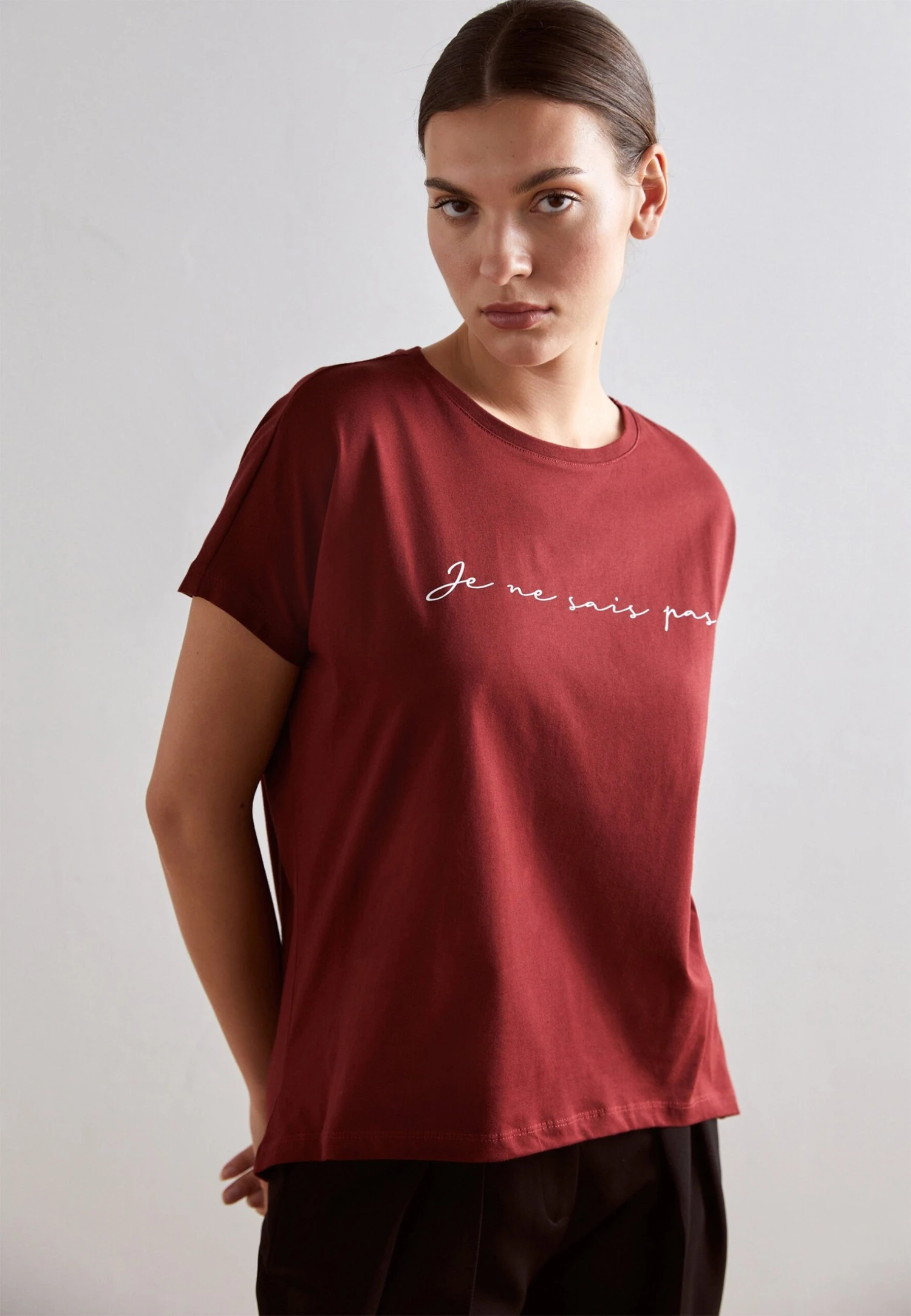 Anna Field Mandala Low To High - T-Shirt Print - Bordeaux 1 Anna Field Mandala Low To High - T-Shirt Print - Bordeaux