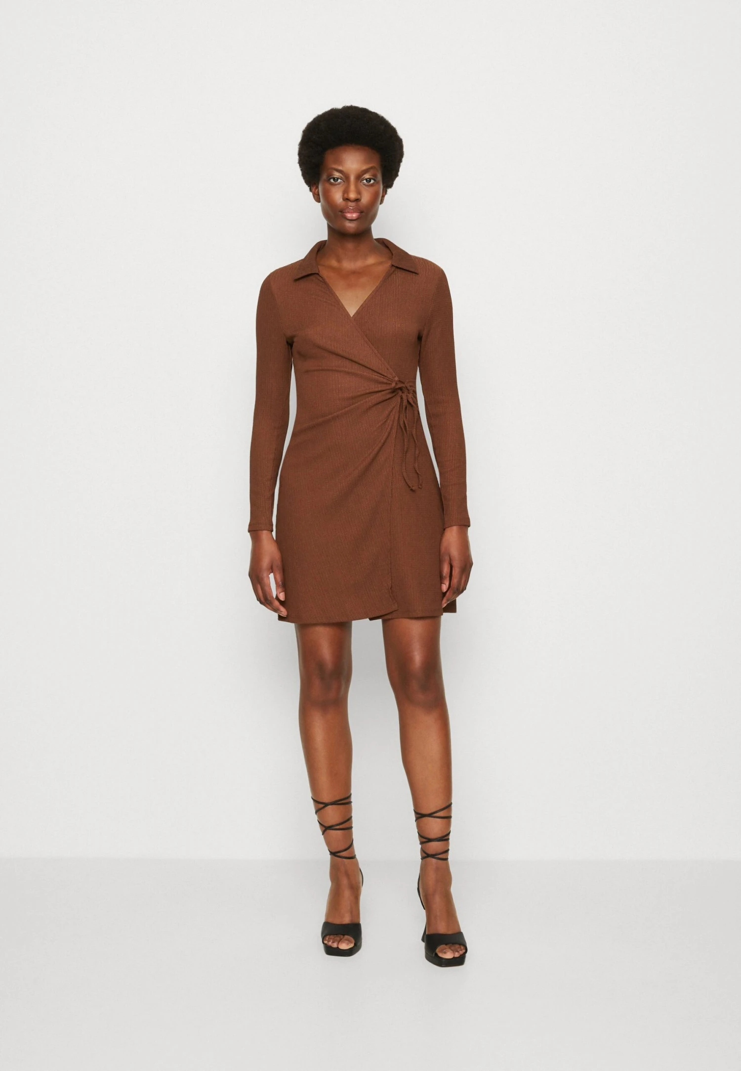 Anna Field Jurk - Dark Brown 1 Anna Field Jurk - Dark Brown