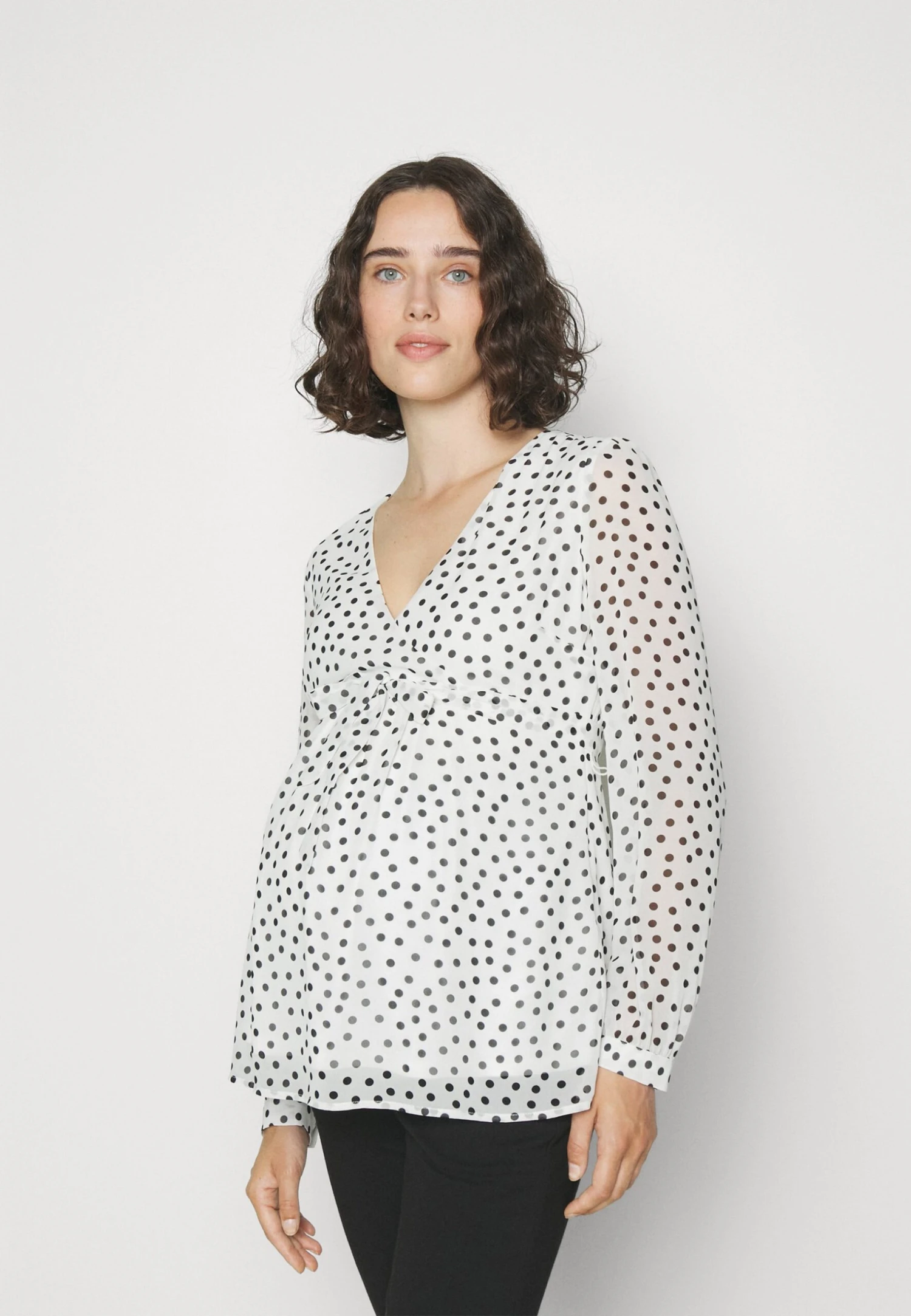 Blouse - White/Black 1 Blouse - White/Black
