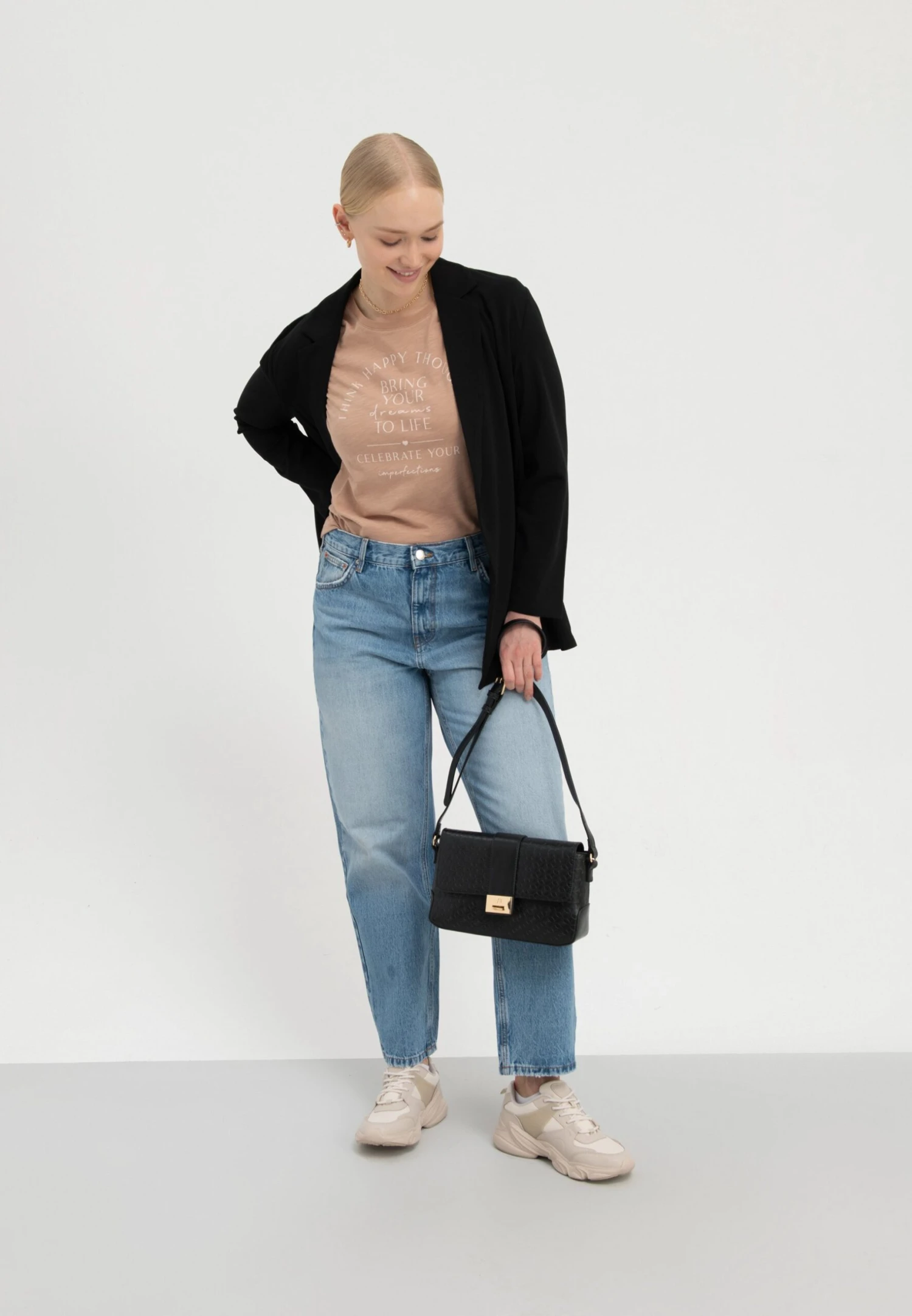 Anna Field Bring Your Dreams To Life - T-Shirt Print - Brown 3 Anna Field Bring Your Dreams To Life - T-Shirt Print - Brown - Afbeelding 3