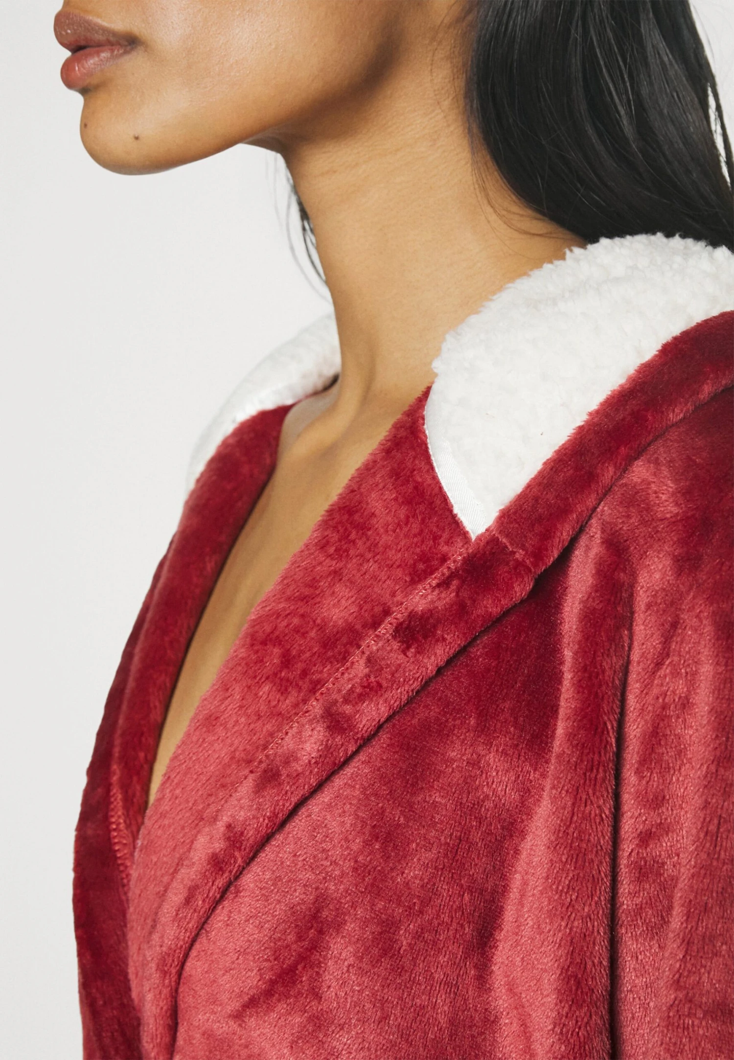 Anna Field Badjas - Dark Red 6 Anna Field Badjas - Dark Red - Afbeelding 6