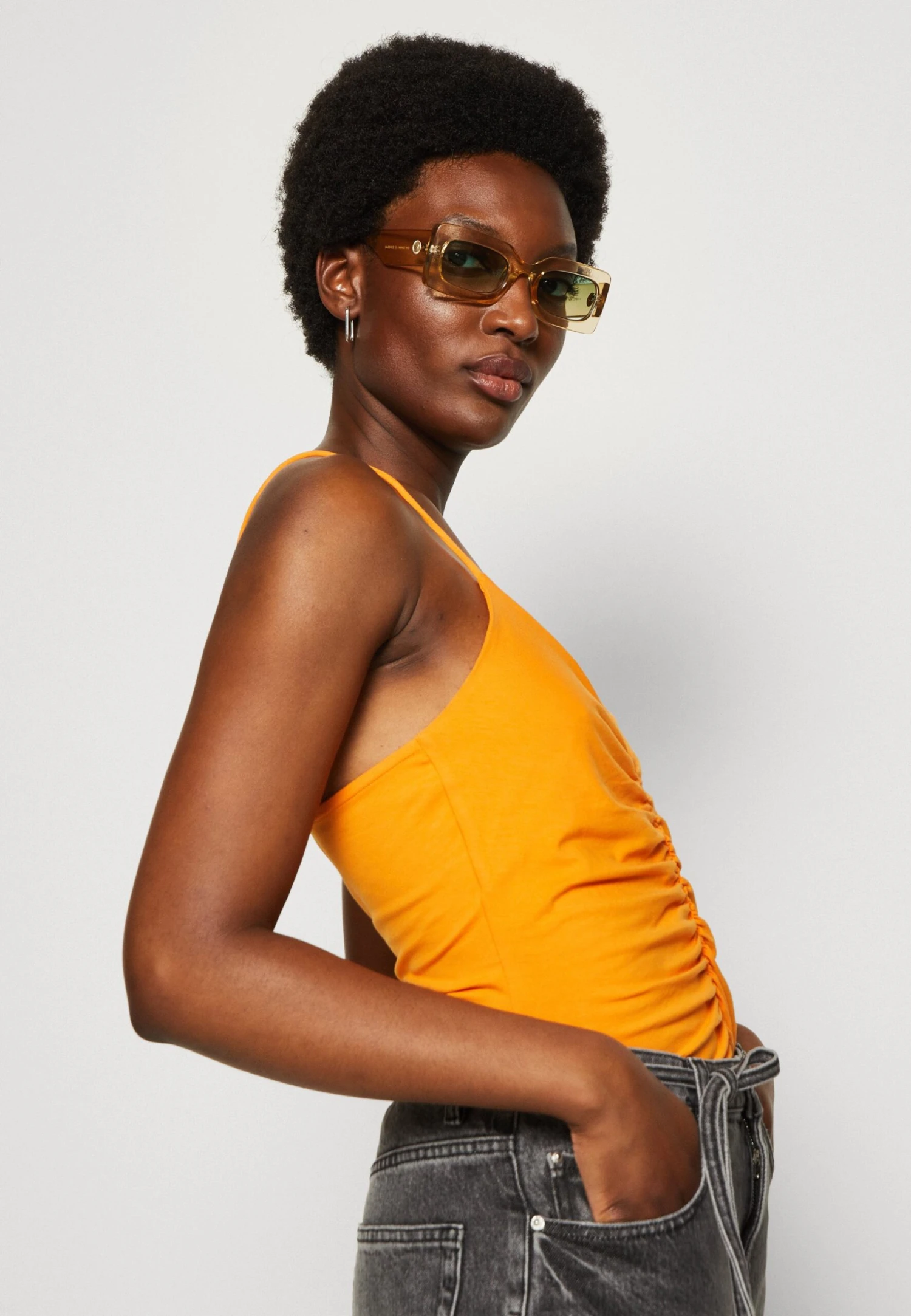 Anna Field Top - Black/Orange 5 Anna Field Top - Black/Orange - Afbeelding 5