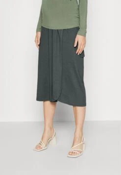 Maternity Basic Midi Skirt- Kokerrok - Light Green