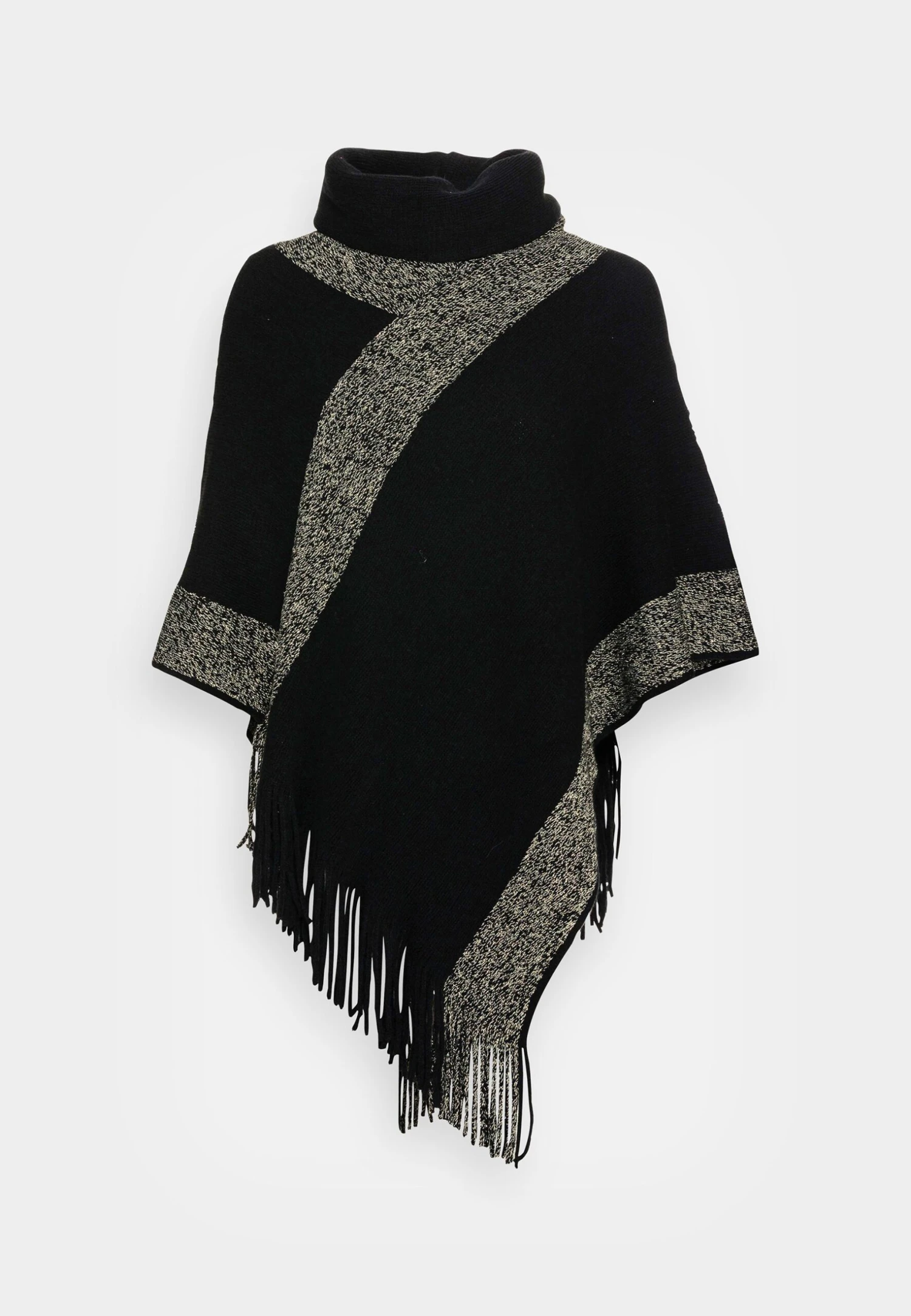 Anna Field Poncho - Black / Gold 4 Anna Field Poncho - Black / Gold - Afbeelding 4