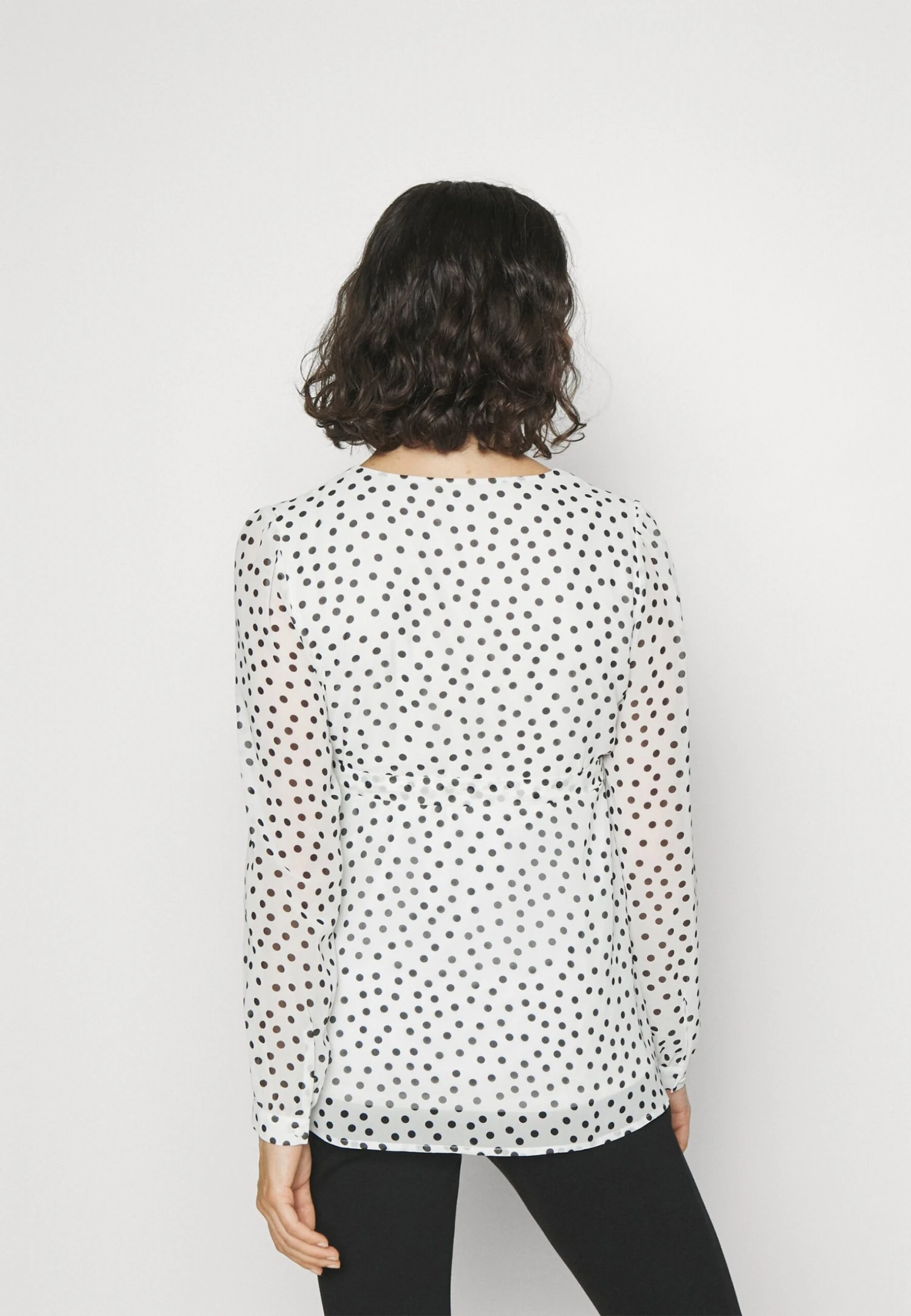 Blouse - White/Black 3 Blouse - White/Black - Afbeelding 3