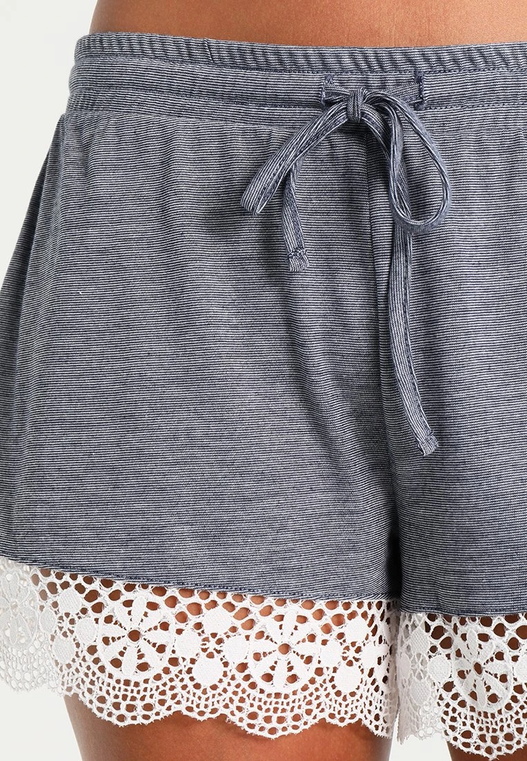 Anna Field Sarah Short Pj Set- Pyjama - Off-White/Dark Blue 7 Anna Field Sarah Short Pj Set- Pyjama - Off-White/Dark Blue - Afbeelding 7