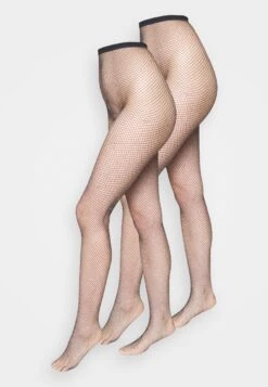 Anna Field Glitter Tights 2 Pack - Panty - Black