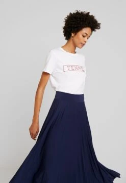 Anna Field Plisse A-Line Midi Skirt - A-Lijn Rok - Maritime Blue -Anna Field 7ab564a26da040e68012a316977b7a10