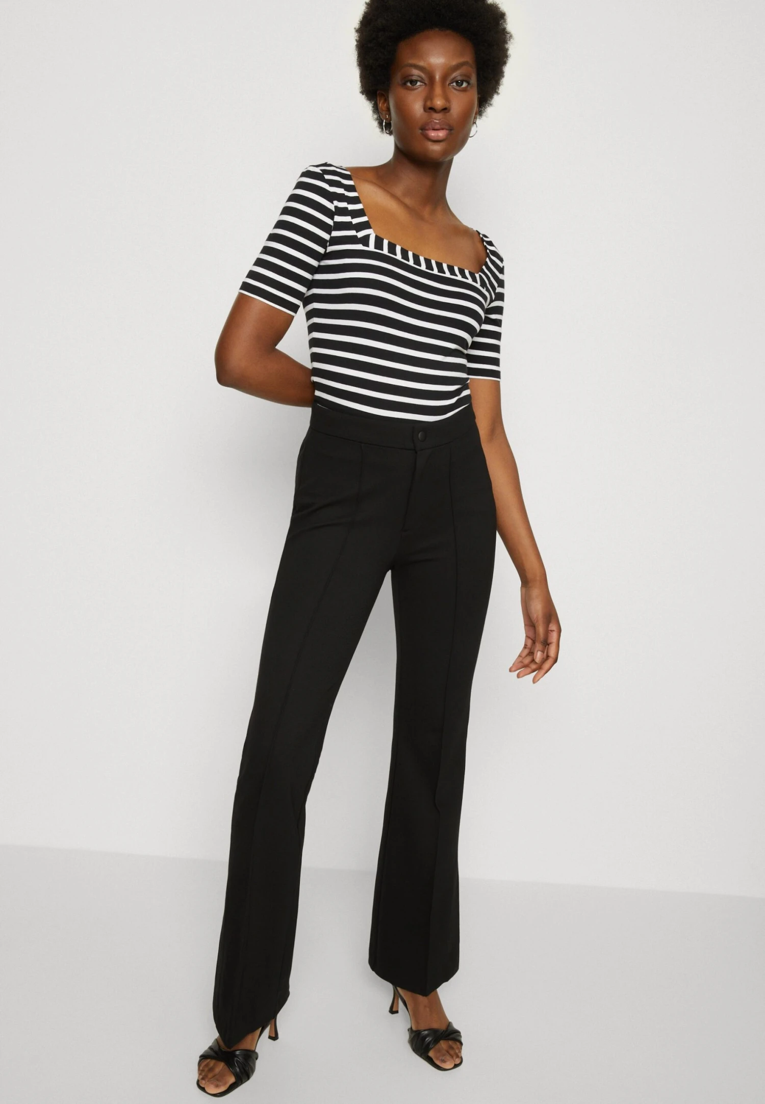 Anna Field T-Shirt Print - Black/White 4 Anna Field T-Shirt Print - Black/White - Afbeelding 4