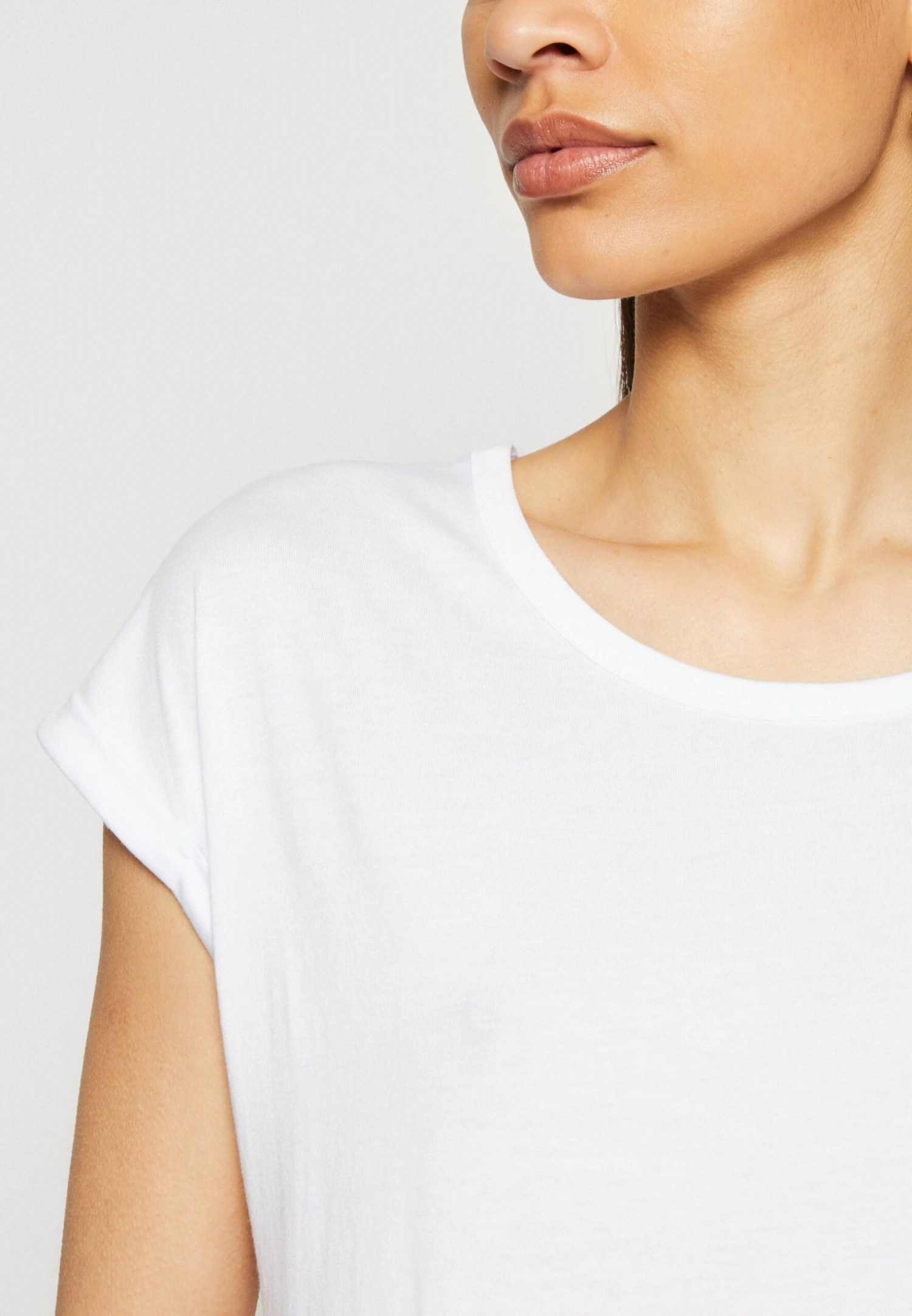 Anna Field 3 Pack - T-Shirt Basic - White/Mottled Light Grey 8 Anna Field 3 Pack - T-Shirt Basic - White/Mottled Light Grey - Afbeelding 8