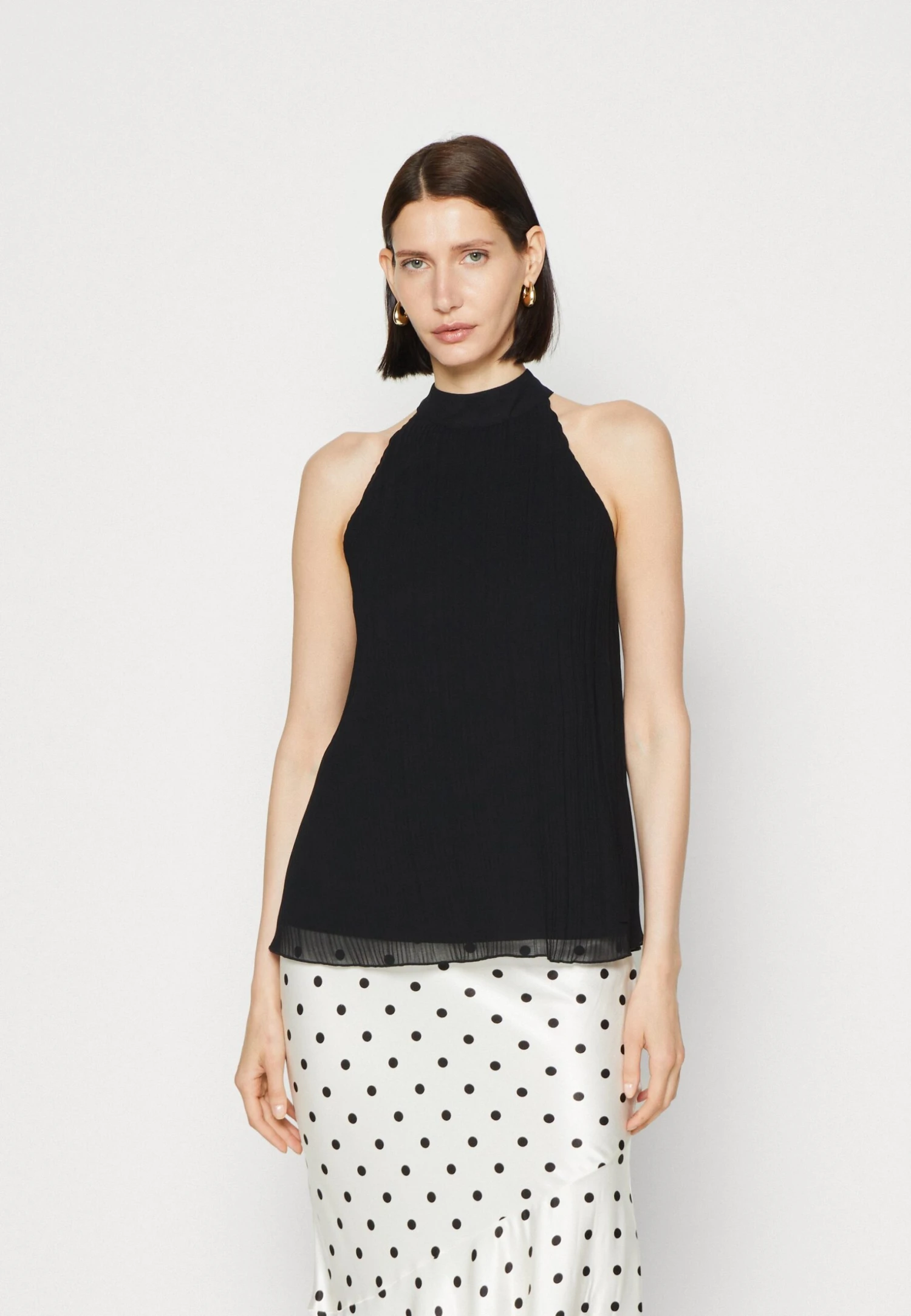 Anna Field Woven Plissee Top- Top - Black 1 Anna Field Woven Plissee Top- Top - Black