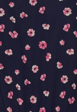 Anna Field V-Neck Sleeve Dress- Jurk - Dark Blue/Pink -Anna Field b563e7911c2f462dafbd112e0b88fc49