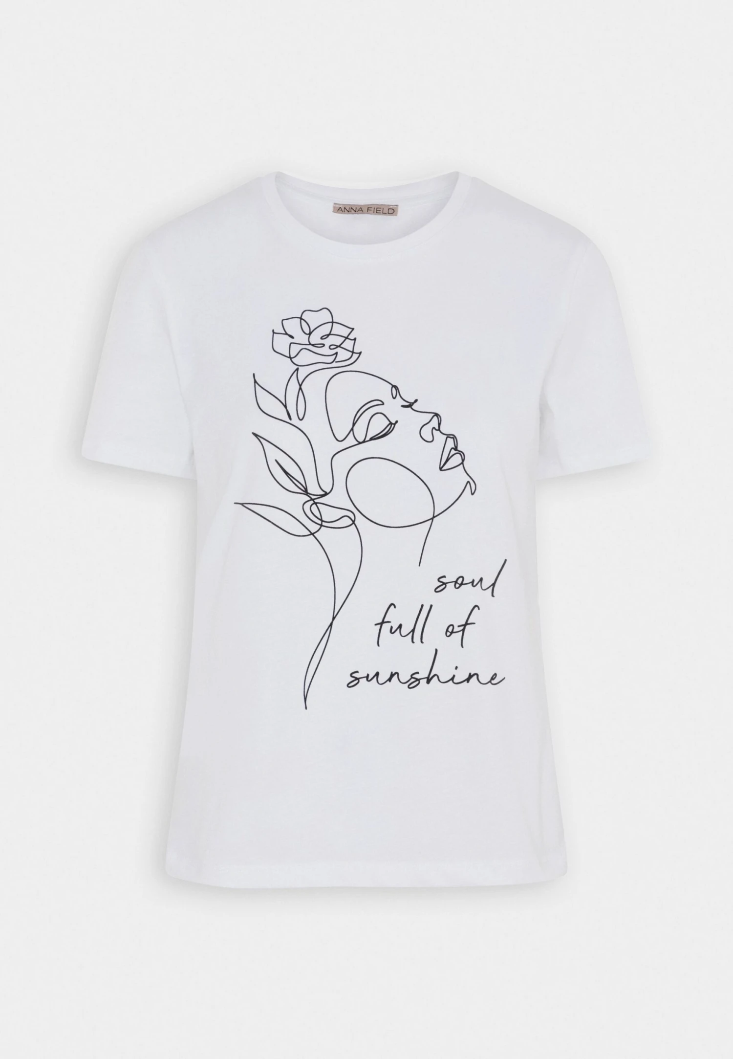 Anna Field T-Shirt Print - White 1 Anna Field T-Shirt Print - White