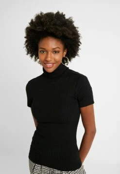 1/2 Sleeve Roll Neck - T-Shirt Basic - Black -Anna Field c0f6a97975034c6dbb8721bf68d7a8fb