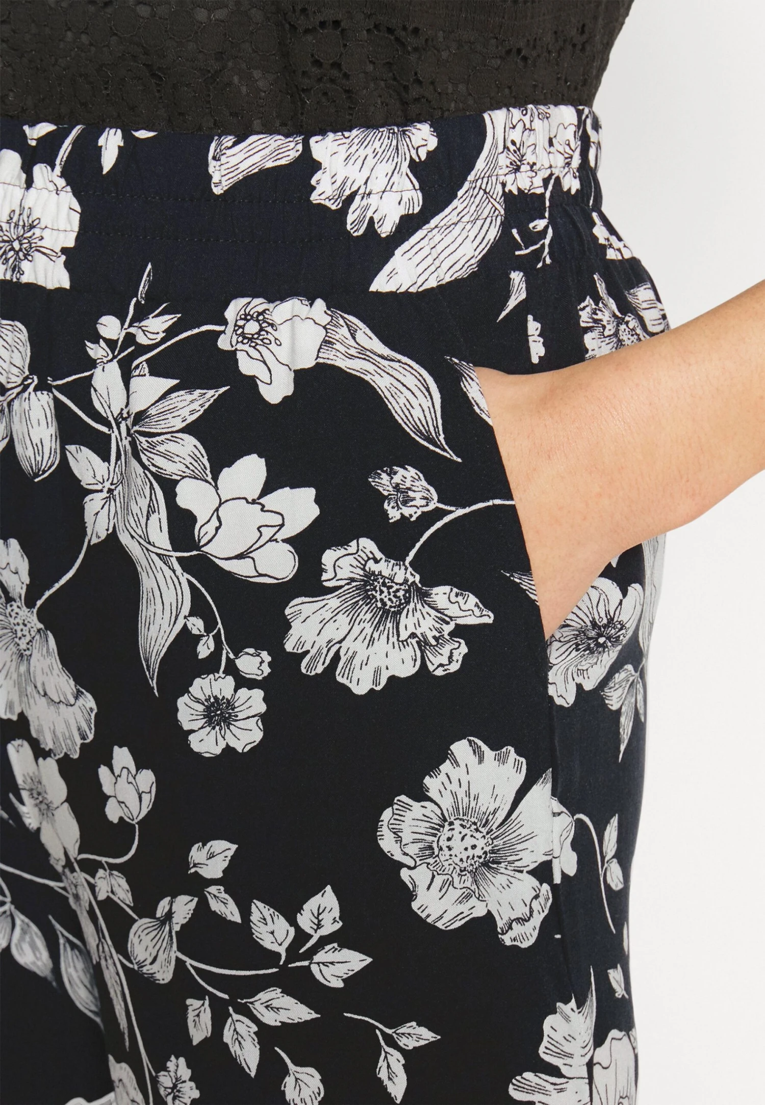 Broek - Black/Off-White 6 Broek - Black/Off-White - Afbeelding 6