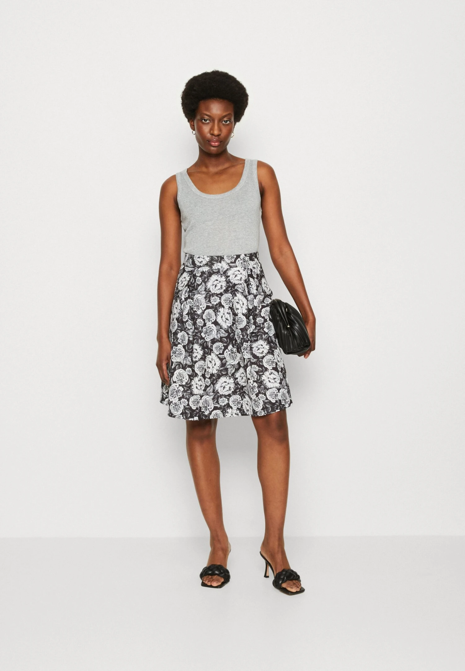 Anna Field Plooirok - Black/White 2 Anna Field Plooirok - Black/White - Afbeelding 2