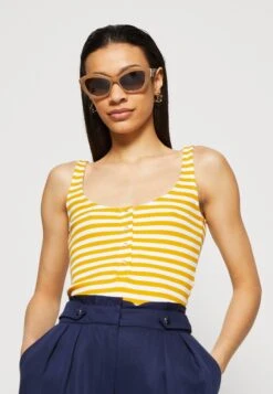 Anna Field Top - White/Yellow 9 Anna Field Top - White/Yellow -Anna Field cc1a4c307c3c4fadb0b46f8d85530459