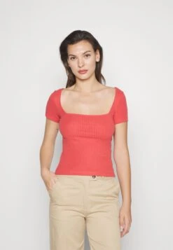 Anna Field 2 Pack - T-Shirt Basic - Red/White -Anna Field d055af685a1f462588d25e69d9cfa59b