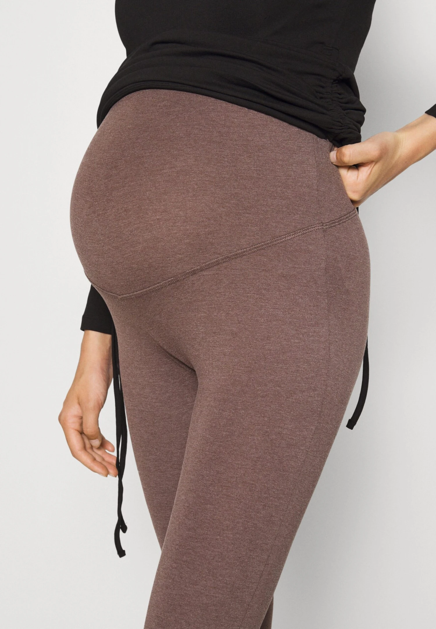 Leggings Maternity - Legging - Black - Mottled Dark Brown 6 Leggings Maternity - Legging - Black - Mottled Dark Brown - Afbeelding 6