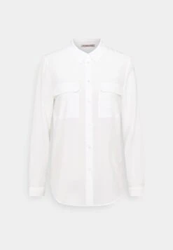 Anna Field Basic Blouse With Front Pockets - Overhemdblouse - Offwhite -Anna Field de3c89d9a03c44d697e93a88152dd3de