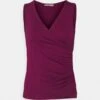 Anna Field Top - Dark Red