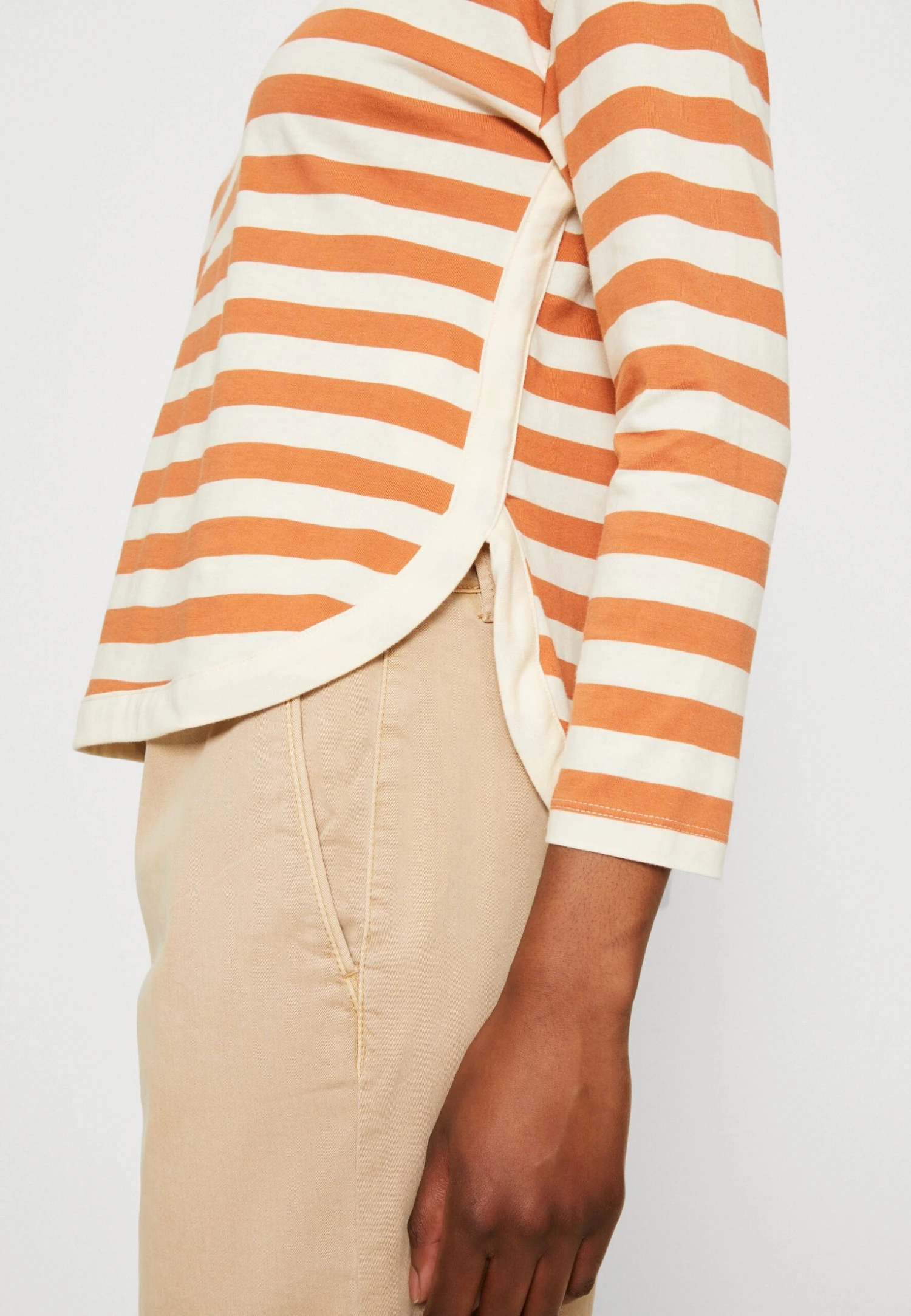 Anna Field Longsleeve - White/Apricot 6 Anna Field Longsleeve - White/Apricot - Afbeelding 6