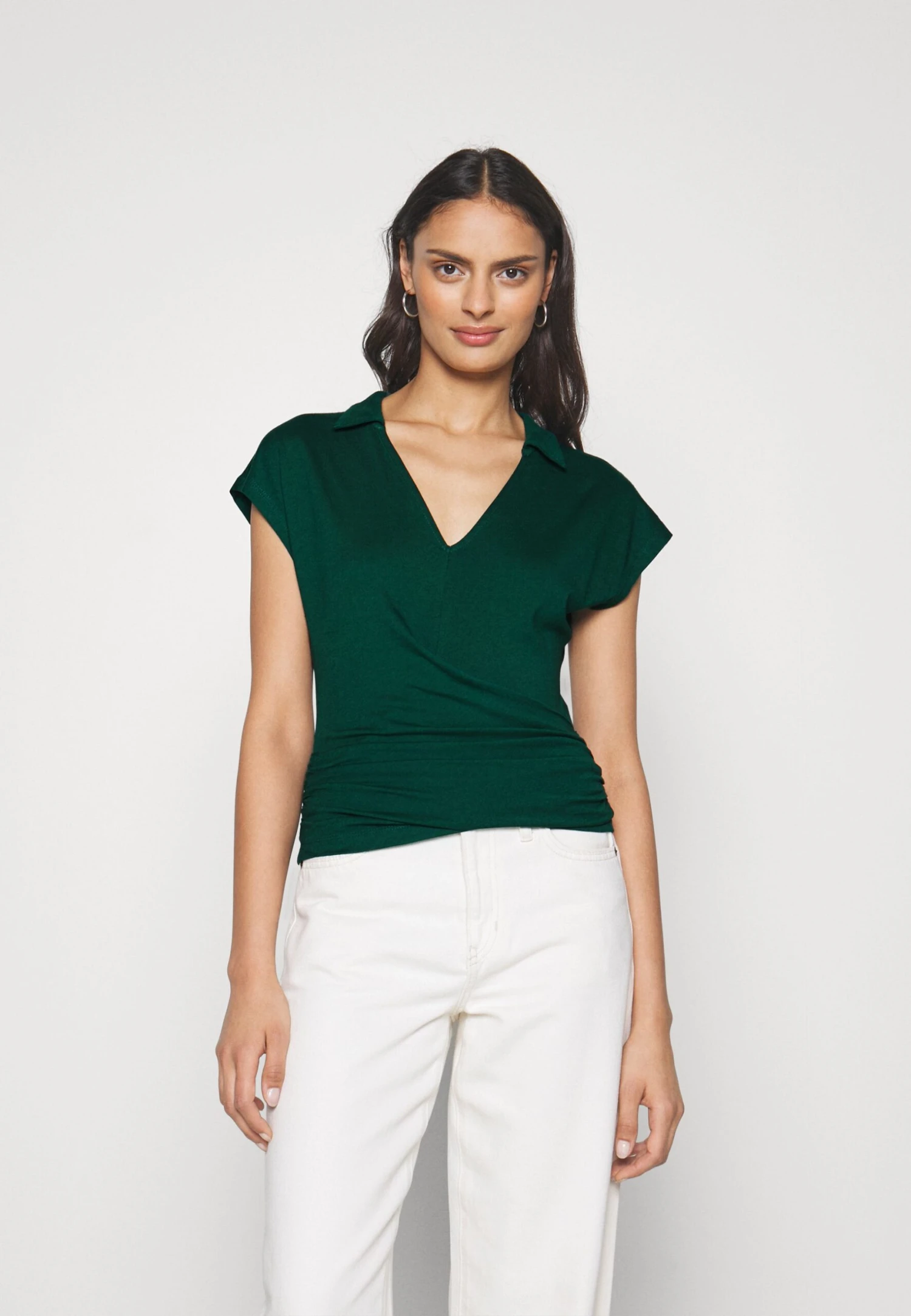 Anna Field Wrap Blouse- Blouse - Dark Green 1 Anna Field Wrap Blouse- Blouse - Dark Green