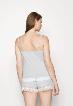 Anna Field Sarah Short Pj Set- Pyjama - Grey -Anna Field fac223ad73094d89adfd8c08fd84f948